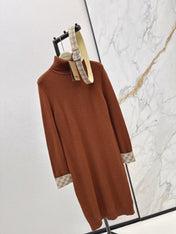 BURBERRY 26S TURTLENECK KNIT DRESS 420