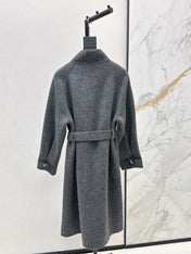 HERMES 25S LONG STAND-COLLAR COAT 451