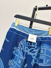 HERMES 25S WIDE‑LEG STRAIGHT PANTS 424
