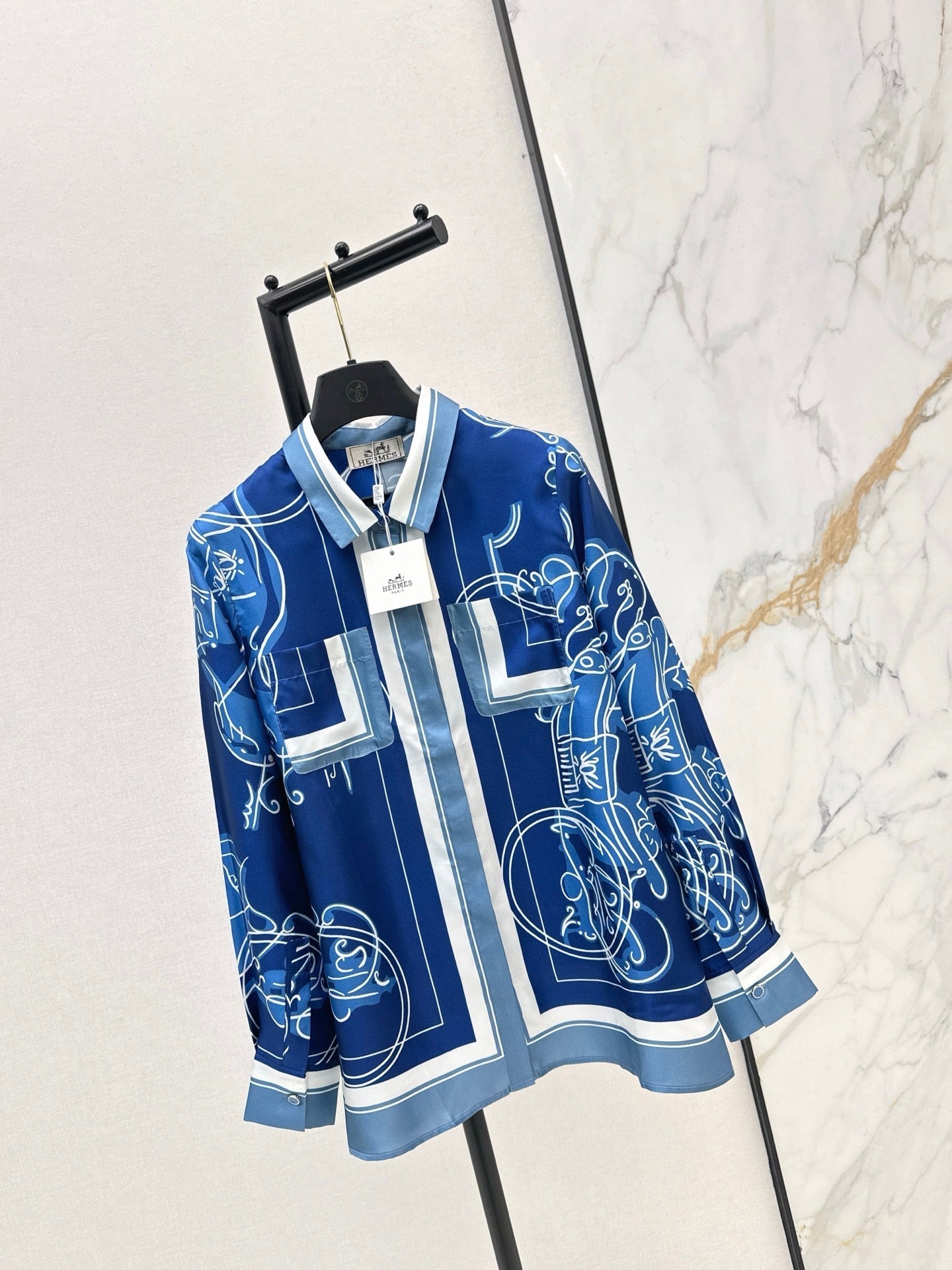 HERMES 25S SILK SHIRT 426
