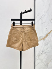 HERMES 26S LEATHER SHORTS 791