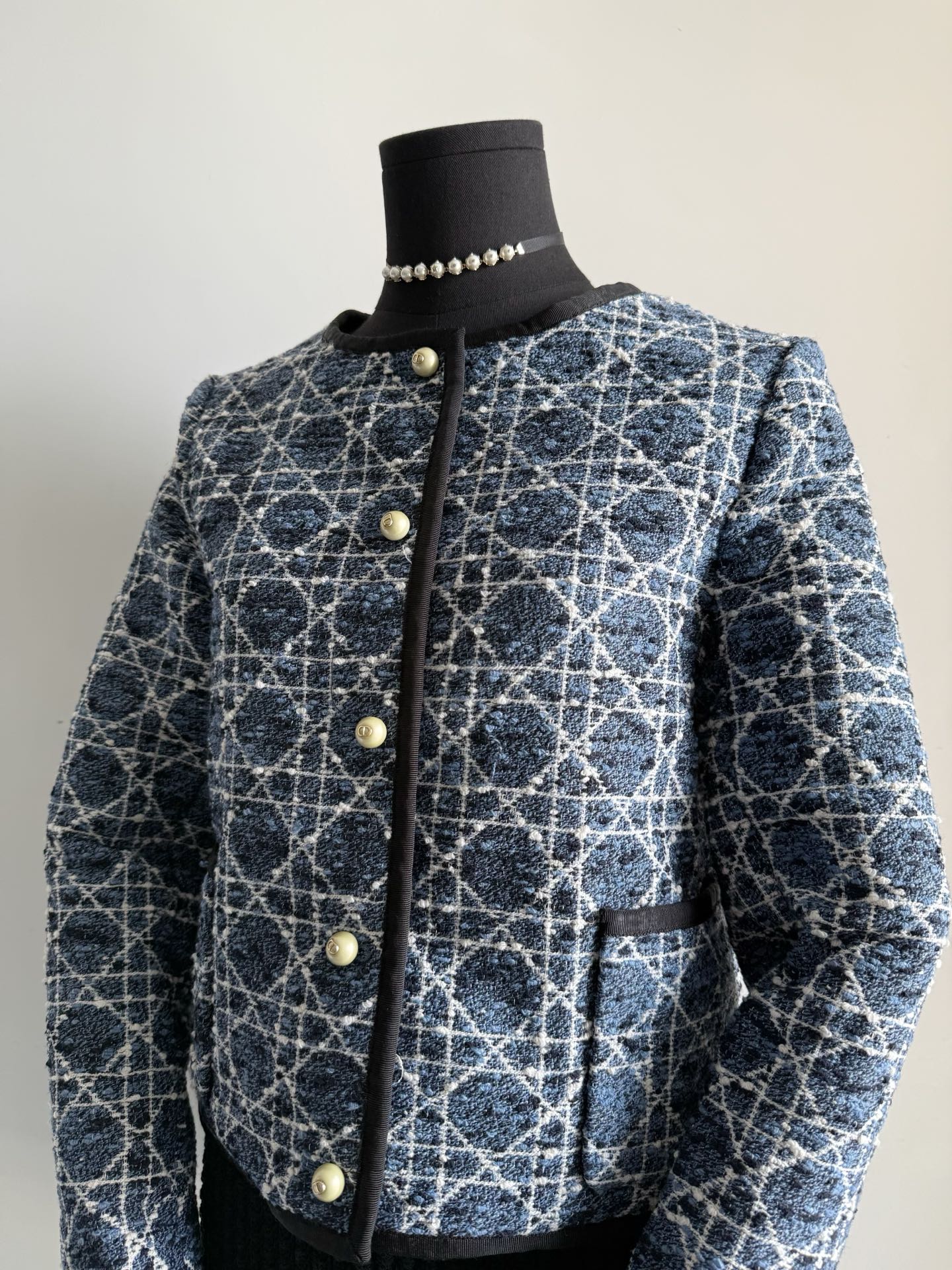 DIOR 25S CANNAGE CROPPED JACKET STYLE 056