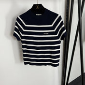 MIUMIU SHORT-SLEEVE KNIT TOP STYLE 359