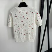 DIOR 26S SHORT-SLEEVE KNIT TOP 923