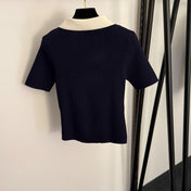 MIUMIU 26S SHORT SLEEVE KNIT TOP 1032