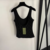 GUCCI 26S EMBELLISHED VELVET SLEEVELESS TOP 178