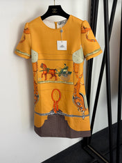 HERMES 26S SHORT SLEEVED DRESS 527
