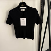 CHANEL 26S SHORT-SLEEVE SWEATER 988