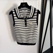 CELINE 26S LACE COLLAR KNIT VEST 134