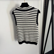 CELINE 26S LACE COLLAR KNIT VEST 134