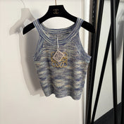 LOEWE 26S KNIT LOGO TANK TOP 484