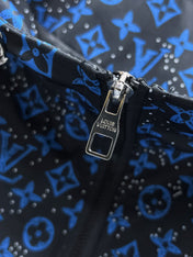 LV COBALT BLUE MIX BLACK MONOGRAM JACKET 239572