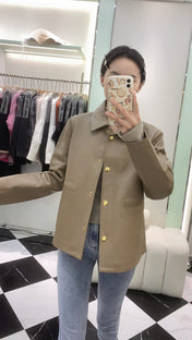 HERMES 25S SHORT SHEEPSKIN JACKET 044