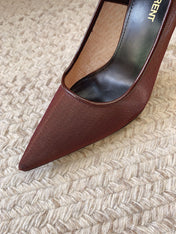 NORMA PUMPS IN CHESTNUT MESH
