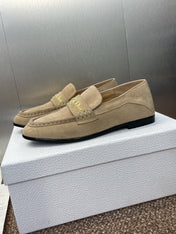 DIOR 25S LOAFER IN LIGHT BROWN SUEDE