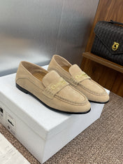DIOR 25S LOAFER IN LIGHT BROWN SUEDE