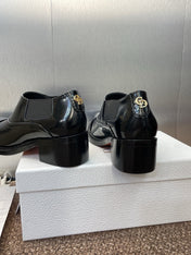 DIOR 25S DANDY DERBY SHOE 35MM IN BLACK BRUSHED CALFSKIN