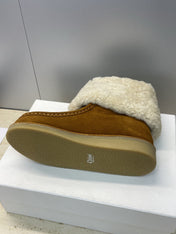 CHLOÉ 26S SHEARLING BOOTS IN BROWN SUEDE