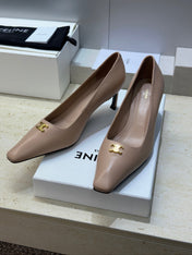 CELINE 26S HIGH HEELS 65 MM IN NUDE BEIGE CALFSKIN