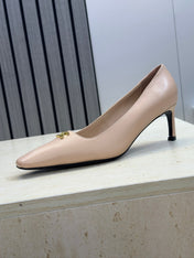 CELINE 26S HIGH HEELS 65 MM IN NUDE BEIGE CALFSKIN