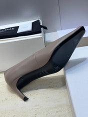 CELINE 26S HIGH HEELS 65 MM IN BEIGE GREY CALFSKIN