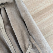 HERMES 25S LONG SHEARLING COAT 471