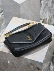 CALYPSO BAG 35 IN BLACK LAMBSKIN GOLD HARDWARE