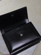YSL 25S SUNSET BAG 22 IN BLACK CALFSKIN BLACK HARDWARE