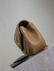 LOULOU SMALL 24 IN MILK TEA SHEEPSKIN GOLD HARDWARE