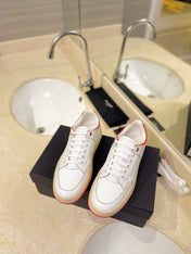 SL SL/61 SNEAKERS WHITE AND RED CALFSKIN
