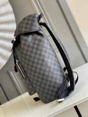 BACKPACK 44 IN GUN METAL DAMIER GRAPHITE CANVAS