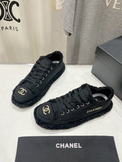 CC SNEAKER BLACK DENIM FABRIC