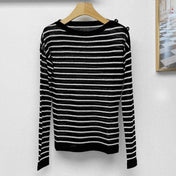 DIOR 25S OFF-SHOULDER STRIPED TOP 550