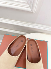 LP 25S MULES IN WARM BEIGE SUEDE