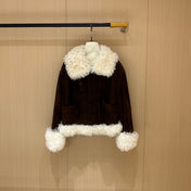 MIUMIU LEATHER DOWN JACKET STYLE 712
