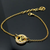LV BY NIGHT DIAMOND PAVED GOLD BRACELET