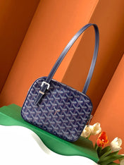 GOYA SECOND-HAND TOAST BAG 21CM NAVY BLUE CANVAS