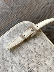 GOYA SECOND-HAND TOAST BAG 21CM WHITE CANVAS