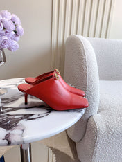 Vlogo Spool Square Toe Red