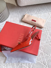 Vlogo Slingback Pump 65MM Shiny Red