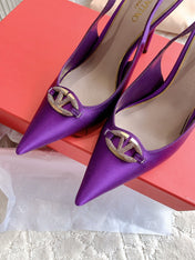 Vlogo Slingback Pump 90MM Purple