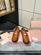 PENNY LOAFERS IN BRONZE BROWN CALFSKIN