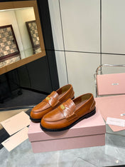 PENNY LOAFERS IN BRONZE BROWN CALFSKIN